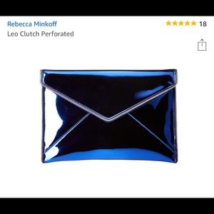 Rebecca Minkoff Leo Clutch in  Blue 2